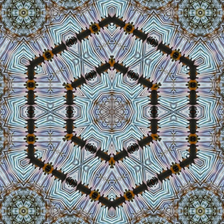 Kaleidoscope of color with beautiful ornamental - Thorough background summary - seamless