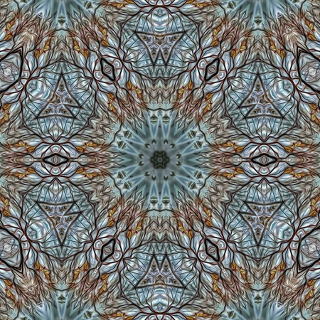 Kaleidoscopic wallpaper tiles. Seamless texture or background