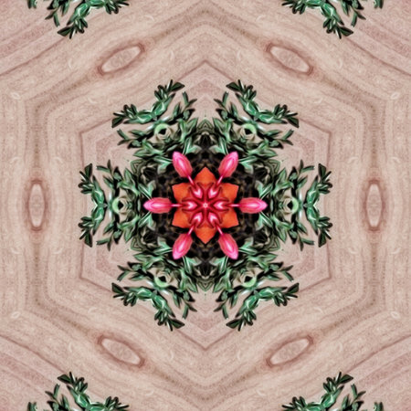 Kaleidoscope of color with beautiful ornamental - Thorough background summary - seamlessの写真素材