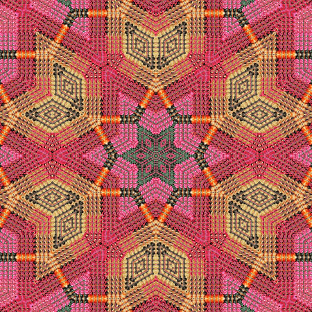 Kaleidoscope of color with beautiful ornamental - Thorough background summary - seamless