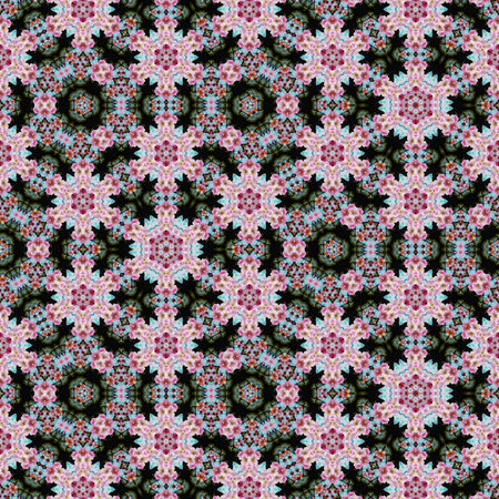 Seamless kaleidoscope pattern, endless texture for wallpaper.