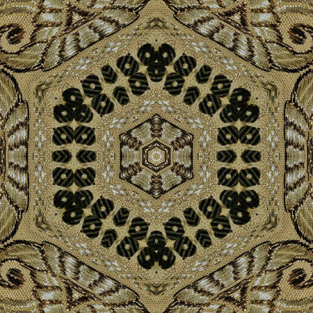 Kaleidoscope of color with beautiful ornamental - Thorough background summary - seamless