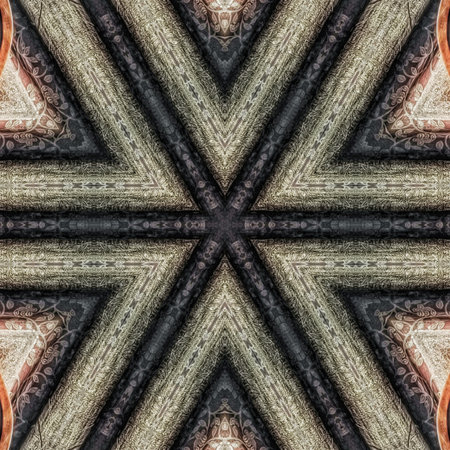 Kaleidoscope of color with beautiful ornamental - Thorough background summary - seamlessの写真素材