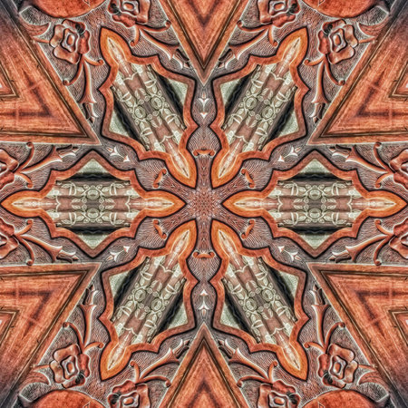 Kaleidoscope of color with beautiful ornamental - Thorough background summary - seamless