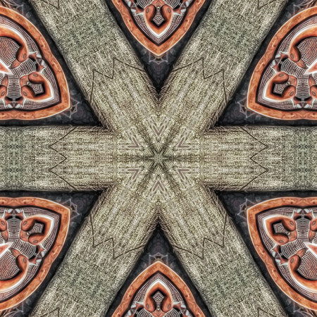 Kaleidoscope of color with beautiful ornamental - Thorough background summary - seamlessの写真素材