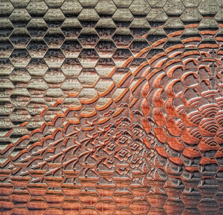 Wooden texture with a pattern of different colors. Abstract background.