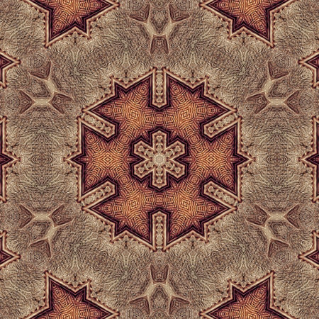 Kaleidoscope of color with beautiful ornamental - Thorough background summary - seamless