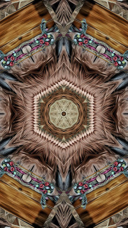 Kaleidoscope of color with beautiful ornamental - Thorough background summary - seamlessの写真素材