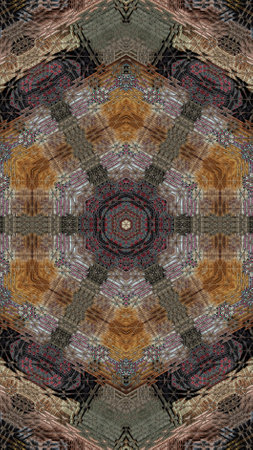 Kaleidoscope of color with beautiful ornamental - Thorough background summary - seamless