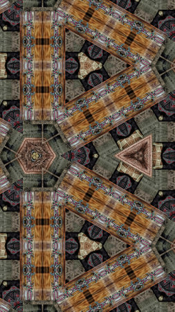 Kaleidoscope of color with beautiful ornamental - Thorough background summary - seamless
