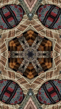 Kaleidoscope of color with beautiful ornamental - Thorough background summary - seamless