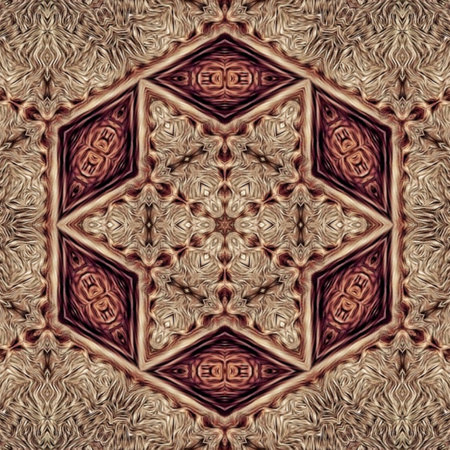 Kaleidoscope of color with beautiful ornamental - seamless background