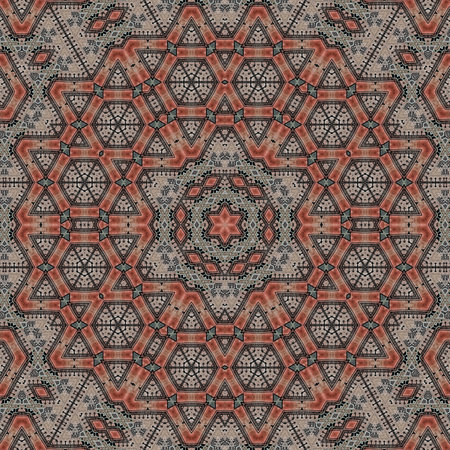 Kaleidoscope of color with beautiful ornamental - Thorough background summary - seamless