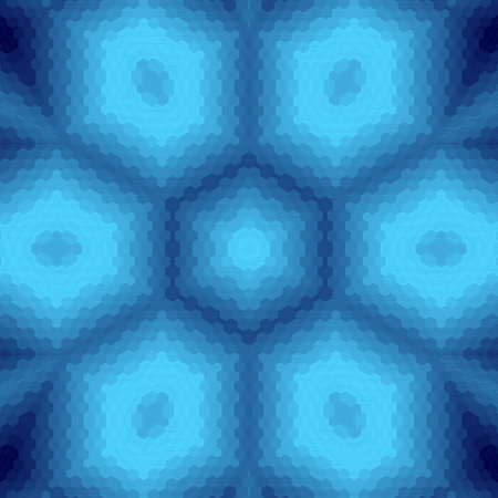 Abstract blue background. Seamless pattern with hexagons. Vector illustration.
