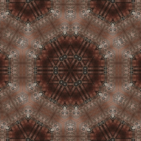 art grunge brown seamless abstract pattern illustration background (computer generated, fractal...