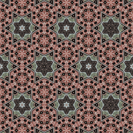 Seamless abstract pattern, symmetric geometric background. Textile rapport.