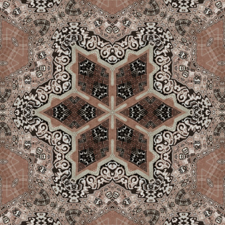 Kaleidoscope of color with beautiful ornamental - Thorough background summary - seamless