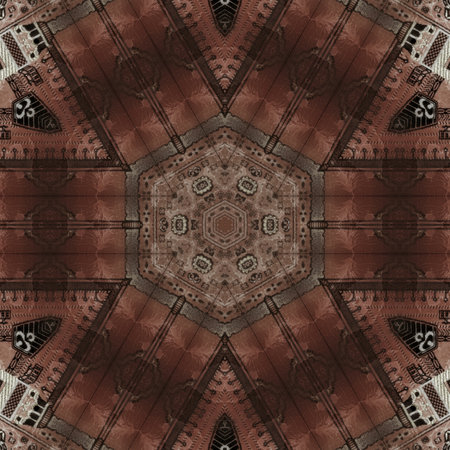 Kaleidoscope of color with beautiful ornamental - Thorough background summary - seamless