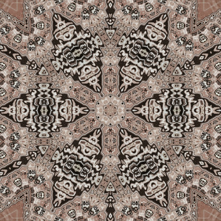 Kaleidoscope of color with beautiful ornamental - Thorough background summary - seamlessの写真素材