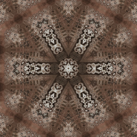Kaleidoscope of color with beautiful ornamental - Thorough background summary - seamlessの写真素材
