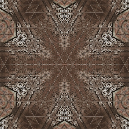 Kaleidoscope of color with beautiful ornamental - Thorough background summary - seamless