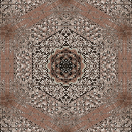 Kaleidoscope of color with beautiful ornamental - Thorough background summary - seamless