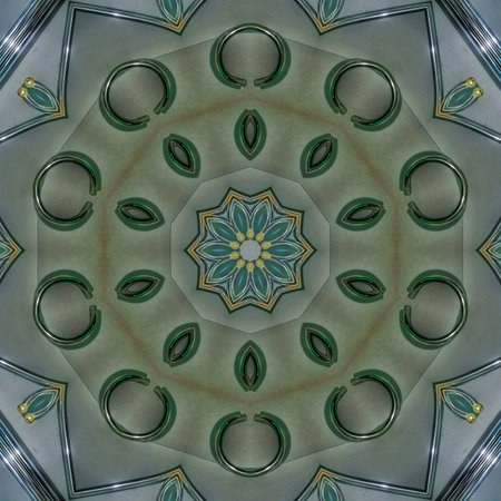 Kaleidoscope of color with beautiful ornamental - Thorough background summary - seamless