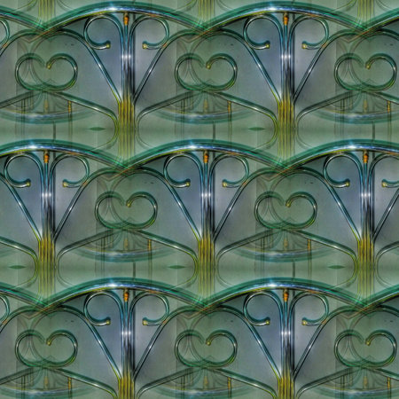 Seamless pattern of decorative glass. For eg fabric, wallpaper, wall decorations.の写真素材