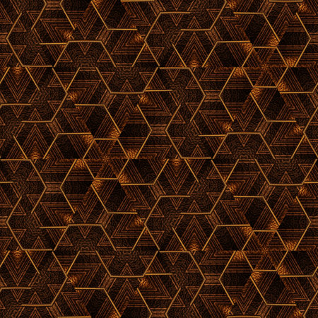 Seamless pattern. Geometrical ornament with rhombus and triangles.