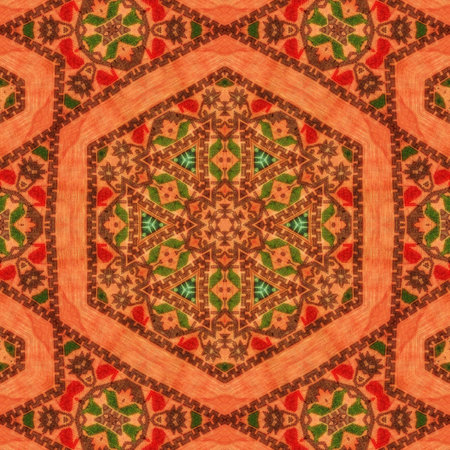 Abstract kaleidoscope background. Beautiful kaleidoscope seamless pattern. Seamless kaleidoscope...