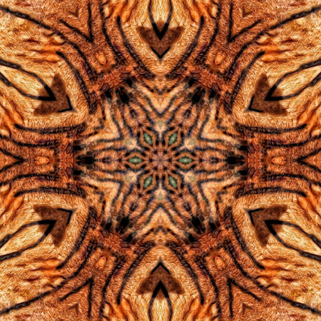 Kaleidoscope of color with beautiful ornamental - seamless background