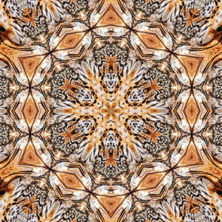 Kaleidoscope of color with beautiful ornamental - Thorough background summary - seamlessの写真素材