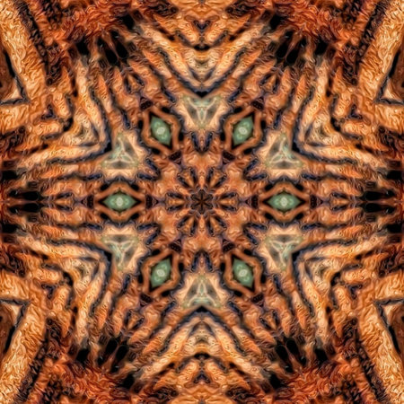 Kaleidoscope abstract background. Seamless pattern. Based on ancient Greek ornament.