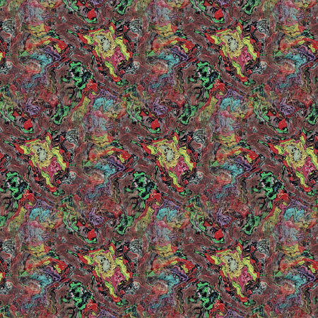 Seamless abstract pattern, symmetrical, intricate and colorful in vibrant colors
