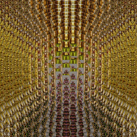 3D illustration of abstract geometric composition,digital art works. Computer generated graphics.