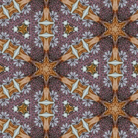 Kaleidoscope of color with beautiful ornamental. Seamless pattern.