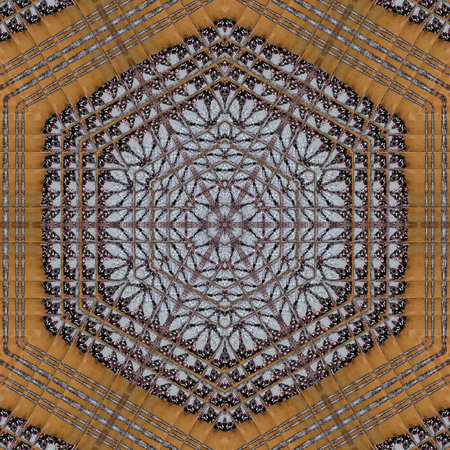 Kaleidoscope of color with beautiful ornamental - Thorough background summary - seamless