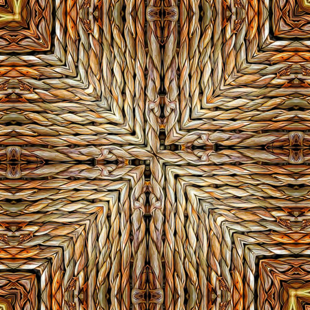 Seamless background pattern. Symmetrical symmetrical pattern in stained-glass window style.