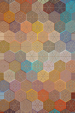 Seamless background pattern. Abstract geometric pattern in low poly style.