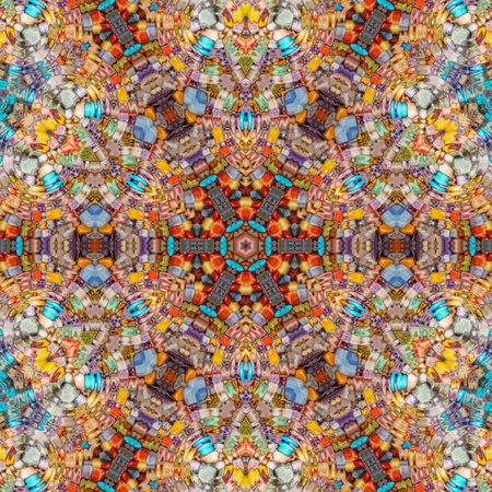 Seamless kaleidoscope pattern. Seamless kaleidoscope pattern for background.