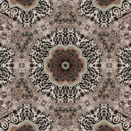 Kaleidoscope of color with beautiful ornamental - Thorough background summary - seamless