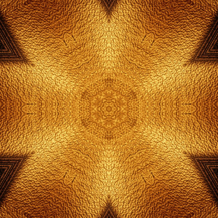 Seamless pattern of gold leather texture. For eg fabric, wallpaper, wall decorations.の写真素材