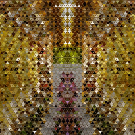 Abstract background of triangles. Colorful mosaic pattern. Vector clip art.の写真素材