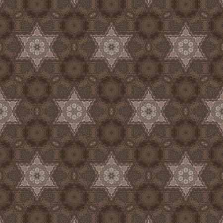 Seamless pattern of brown color. For eg fabric, wallpaper, wall decorations.