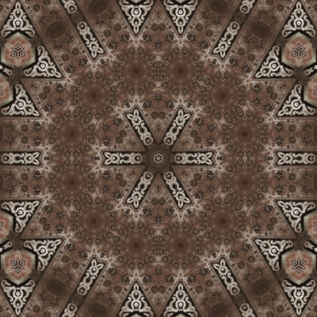 Kaleidoscope of color with beautiful ornamental - Thorough background summary - seamless