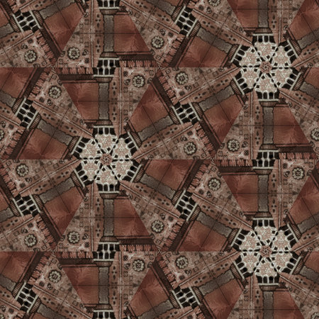 Kaleidoscope of color with beautiful ornamental - Thorough background summary - seamless