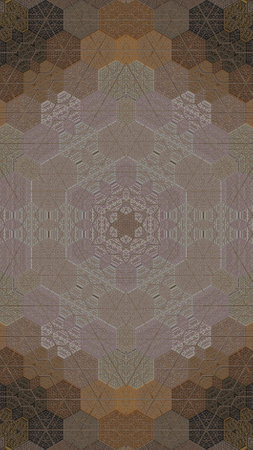 Kaleidoscope of color with beautiful ornamental - Thorough background summary - seamless