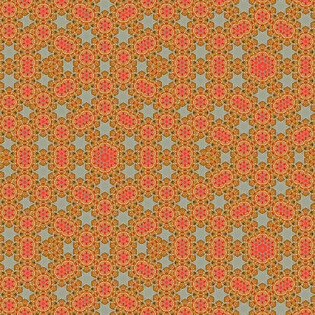 Seamless pattern with decorative elements. For eg fabric, wallpaper, wall decorations.