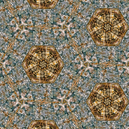 Kaleidoscope of color with beautiful ornamental - Thorough background summary - seamless