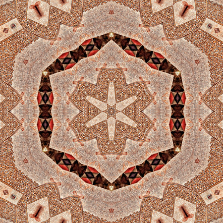 Kaleidoscope of color with beautiful ornamental - Thorough background summary - seamless